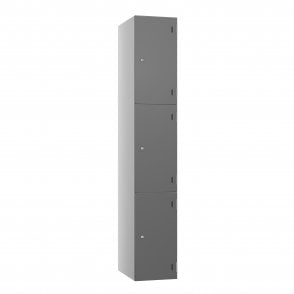 3 Door SGL Laminate Locker with flat top - Steel Locker - H.1800mm W.300mm D.460mm
