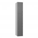 3 Door SGL Laminate Locker with flat top - Steel Locker - H.1800mm W.300mm D.460mm