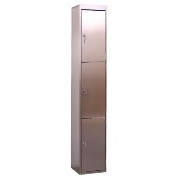 3 Door Stainless Steel Locker