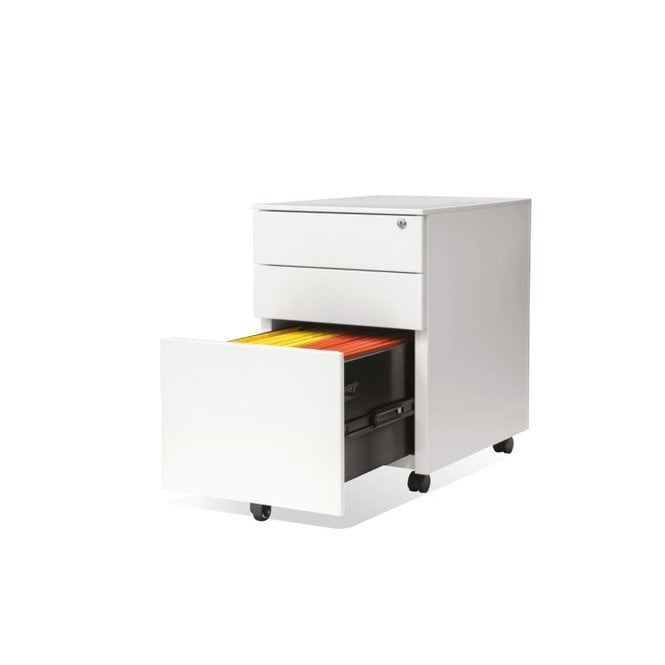 3 Drawer Mobile Steel Pedestal