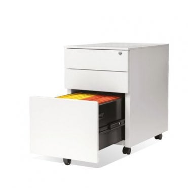 3 Drawer Mobile Steel Pedestal