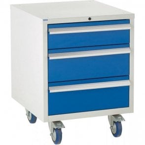 3 Drawer Under Bench Cabinet - H780 x W600 x D650mm - 1x150mm, 2x200mm
