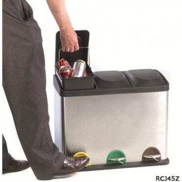 3 Way Recycling Pedal Bins