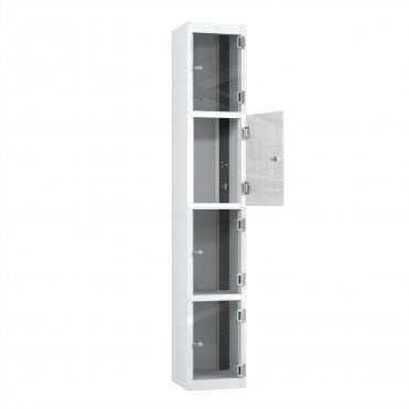 4 Crystal Door Charging Tablet Locker