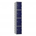 4 Door Extreme Plastic Locker with flat top - Plastic Locker - H.1800mm W.320mm D.450mm