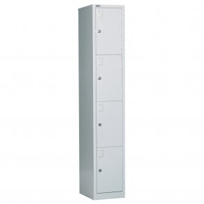 4 Door Locker - 1778H x 305W x 457D - Grey