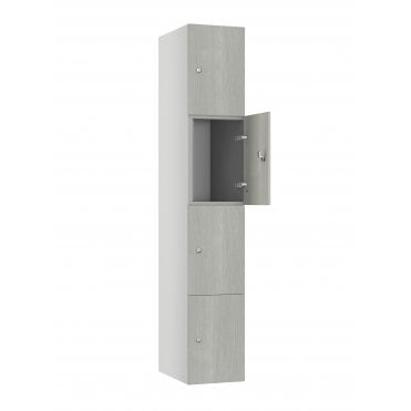 4 Door MFC Timber Locker - Steel Locker