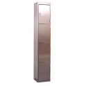 Stainless Steel Locker - 4 Door - H.1800 W.300 D.450