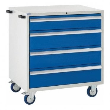 4 Drawer Mobile Cabinet - 900mm Wide x 980mm High