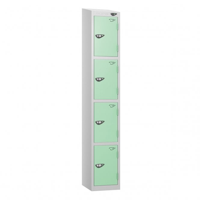 4 Tier - Sloped Top - Steel Locker - H1950 x W380 x D380mm
