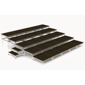 Modular Stage Package – Multi Level - Width 3750mm - Depth 3750mm – 5 Tier – 14 metres square – 25 modules