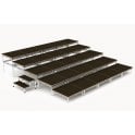 Modular Stage Package – Multi Level - Width 3750mm - Depth 3750mm – 5 Tier – 14 metres square – 25 modules