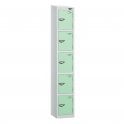 5 Tier - Sloped Top - Steel Locker - H1950 x W450 x D450mm