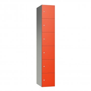 6 Door Leisure Locker - Aluminium Locker