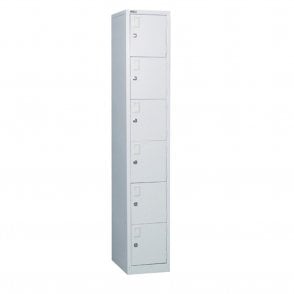 6 Door Locker - 1778H x 305W x 457D - Grey