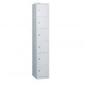 6 Door Locker - 1778H x 305W x 457D - Grey
