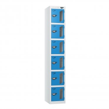 6 Tier Vision Panel Locker - Steel Locker
