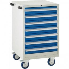 7 Drawer Mobile Cabinet - H980 x W600 x D650mm - 7x100mm
