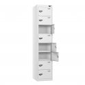 Laptop Locker - 8 Door - Non-Charging - Flat Top - H1800 x W380 x D450mm