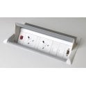 Aero flip 2 power - 2 RJ45 data ports and 1 HDMI - White