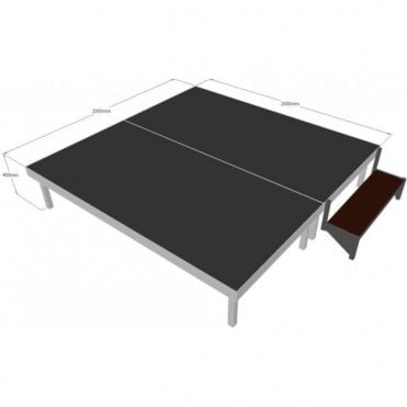 Alu Rapid Stage Package 2m x 2m x 400mm high (2m x 1m sections)