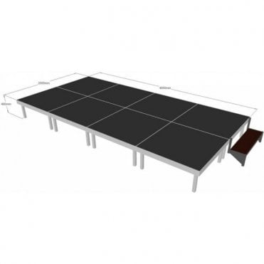 Alu Rapid Stage Package 4m x 2m x 400mm high (1m x 1m sections)