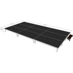 Alu Rapid Stage Package 6m x 3m x 400mm high (2m x 1m sections)