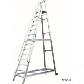 14 Step Aluminium Warehouse Steps with 3420mm Platform Height