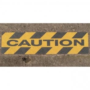 WATCH YOUR STEP Anti-slip Stair Treads 150 x 610mm  5PK Black/Yellow