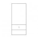 Bracket for use with single roll out fitment - Black