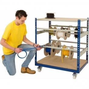 Cable Reel Trolley H915 x W915 x D610mm Tube load 70kg