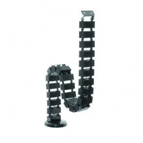 Cable Spine for height adjustable desk - Black