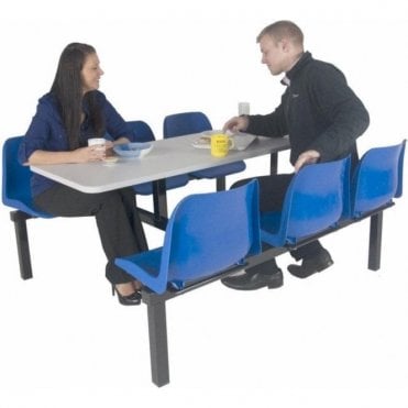 Canteen Table & Chairs - 6 Seat Double Entry