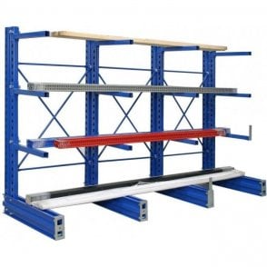 Single Sided Cantilever Racking H2500 x W1000 x D800mm - Extension Bay Arm Capacity 135kg