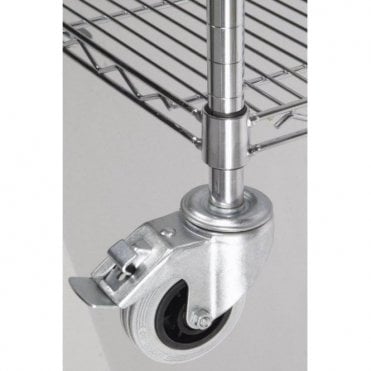 Castors for Chrome Wire Shelving