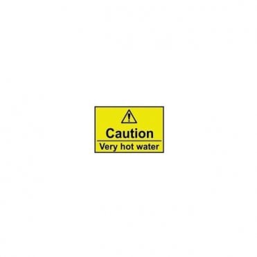 Caution Very Hot Water Sign