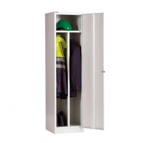 Clean & Dirty Single Door Locker - 1778H x 457W x 457D - Grey