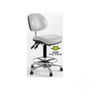Clean Room High Chair with Castors Height adjustment 520-720mm