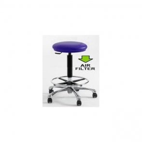 Clean Room High Stool with Castors Height adjustment 550-740mm