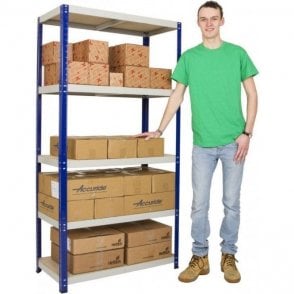 Clicka 175 Shelving H1770 x W900 x D300mm 5 Shelf Level 175kg UDL