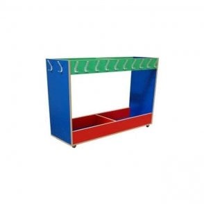 Coloured Mobile Coat Rack H1200 x W1200 x D400mm