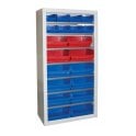 Container Storage Cupboard without Door - H.1800 W.900 D.460 - 8 x size 4 Containers, 12 x 6 Containers, 7 Shelves