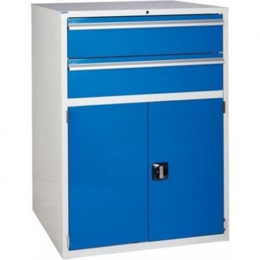 Cupboard with 2 Drawers & 1 Shelf - 900mm Wide x 1200mm High