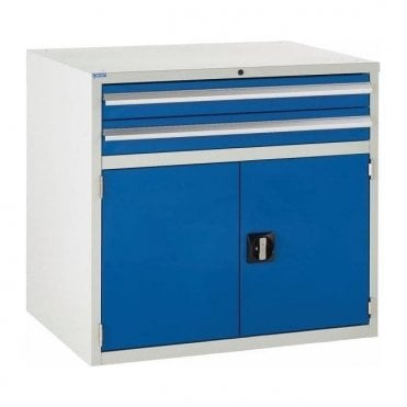 Cupboard with 2 Drawers & 1 Shelf - 900mm Wide x 825mm High
