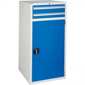 Cupboard with 2 Drawers & 2 Shelves - H1200 x W600 x D650mm – 2x100mm, 1x910mm