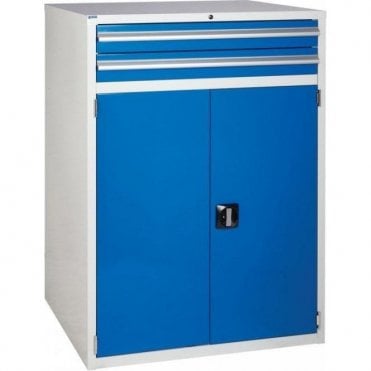 Cupboard with 2 Drawers & 2 Shelves - 900mm Wide x 1200mm High
