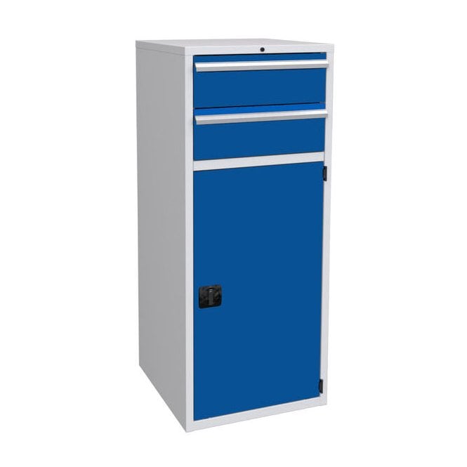 Cupboard with 2 drawers and 1 shelf - 600mm wide x 1500mm high