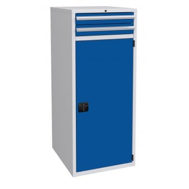 Cupboard with 2 drawers and 2 shelves - 600mm wide x 1500mm high