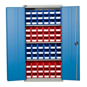 Industrial Cupboard H1780 x W915 x D460mm supplied with 3 Adjustable Shelves 85kg UDL + 72 BIN30