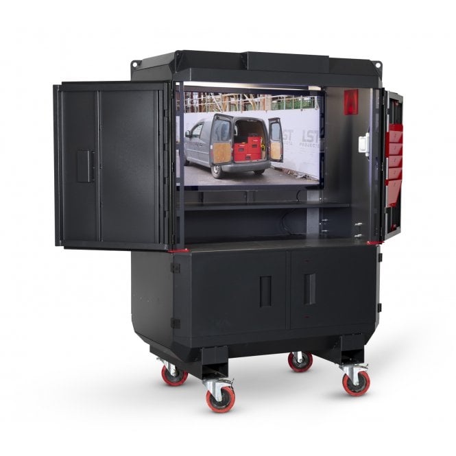 110v Datastation – External W1415xD830xH1985 - Internal:Top W1175xD720xH900 Bottom W1175xD720xH405 – Weight 230kg